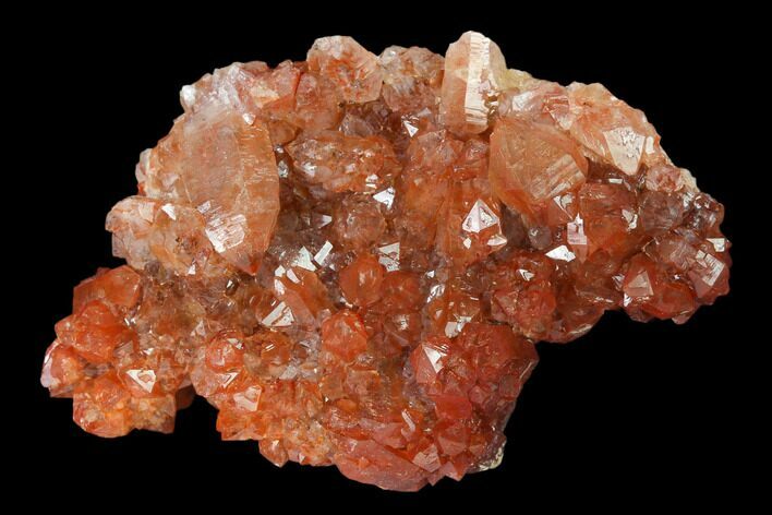 Natural, Red Quartz Crystal Cluster - Morocco #135683